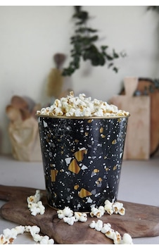 Evle-metal Popcorn Kutusu - Patlamış Mısır Kovası 13.5 Cm, Terrazo Terrazzo Sku: Mır8690010569523 12v