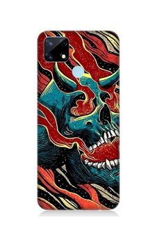 Realme 7i Uyumlu Silikon Kılıf Devil Skull Şeytan Kafatası Realme 7i Uyumlu Silikon Kılıf Devil Skull Şeytan Kafatası