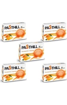 Ledapharma Pasthill Portakal 24 Adet Boğaz Pastili 5'Li