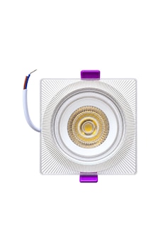 Kare Şeffaf Sıva Altı Led Spot Armatür İç Beyaz, Kenar Gün Işığı 5+5w