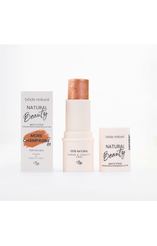Bade Natural Highlighter & Far & Dudak Renklendirici Çok Amaçlı Stick More Champagne 01%100 Doğal Genel