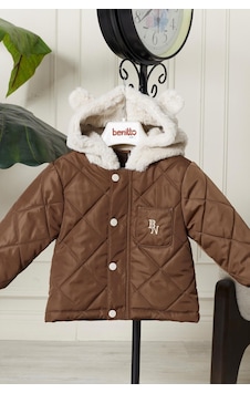 Benitto Kids Benittokids Erkek Bebek Çocuk Kulaklı Kapüşonlu Mont 51323 Kahve Benitto Kids Benittokids Erkek Bebek Çocuk Kulaklı Kapüşonlu Mont 51323 Kahve