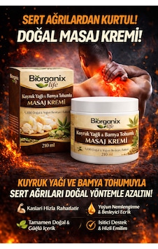 Life Kuyruk Yağlı & Bamya Tohumlu Masaj Kremi 210 Ml Yoğun Rahatlatıcı &