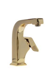 Altın Sabit Lavabo Bataryası Lüx Pirinç Altın Sabit Lavabo Bataryası Lüx Pirinç