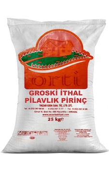 Orti Groski İthal Pilavlık Pirinç 25 KG Orti Groski İthal Pilavlık Pirinç 25 KG