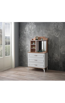Trend Aynalı 3 Çekmeceli Şifonyer 80x45x151cm Çam