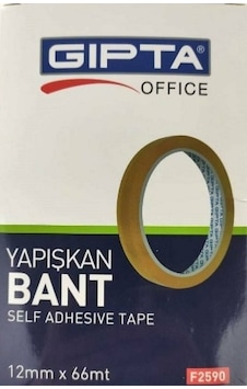 Gıpta Selefon Bant 12 Mmx66 Mt 12'Adet Gıpta Selefon Bant 12 Mmx66 Mt 12'Adet