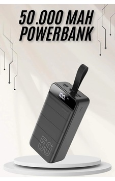 Powerbank Çoklu Şarj Girişi 50.000 Mah Taşınabilir Dijital Göstergeli - Htctducz50000mahpowerbank1 Powerbank Çoklu Şarj Girişi 50.000 Mah Taşınabilir Dijital Göstergeli - Htctducz50000mahpowerbank1