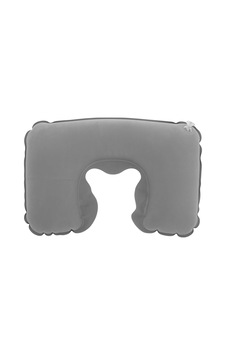 Şişme Seyahat Boyun Yastığı Ergonomik Travel Neck Pillow, Katlanabilir, Taşınabilir, Uçak, Otobüs, Tren Yolculukları İçin Rahat Uyku Yastığı Gri Sku: Zeus8690010234209