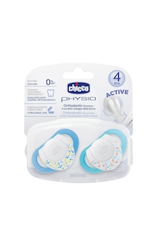 Chicco Physio Silikon Emzik 4M+ 2'li Mavi Chicco Physio Silikon Emzik 4M+ 2'li Mavi