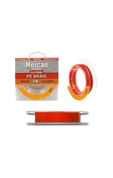 Mercan Platinum Pe 9X Örgü İp 150 M Turuncu Misina Mercan Platinum Pe 9X Örgü İp 150 M Turuncu Misina