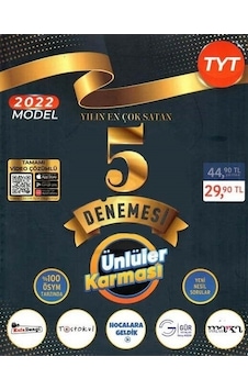 TYT 5'li Deneme - Ünlüler Karması TYT 5'li Deneme - Ünlüler Karması