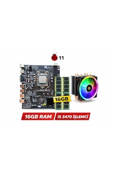 İ5 3470 İşlemci Anakart Ram Fan Bundle Set İ5 3470 İşlemci Anakart Ram Fan Bundle Set