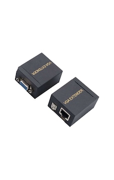 Powermaster Pm-17297 Vga To Cat5/Cat6 60 Metre Vga Extender Uzat Powermaster Pm-17297 Vga To Cat5/Cat6 60 Metre Vga Extender Uzat