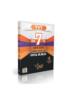 Tyt Sosyal Bilimler Son 7 Yıl Çıkmış Sorular 2018-2024 Tıpkı Basım 3 Deneme Hediyeli Video Çözümlü Tyt Sosyal Bilimler Son 7 Yıl Çıkmış Sorular 2018-2024 Tıpkı Basım 3 Deneme Hediyeli Video Çözümlü