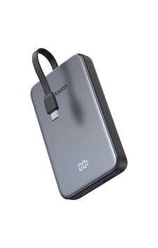Ugreen Zapix 10.000 Mah 20w Dahili Usb-c Kablolu Hızlı Şarj Powerbank, 75161b Gri
