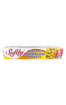 Softly Buzdolabı Poşeti 8 Adet Büyük Kilitli - 100'li Paket Softly Buzdolabı Poşeti 8 Adet Büyük Kilitli - 100'li Paket