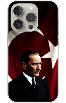 Apple Uyumlu iPhone 13 Pro Şeffaf Kılıf Atatürk 4 Tasarımlı Apple Uyumlu iPhone 13 Pro Şeffaf Kılıf Atatürk 4 Tasarımlı