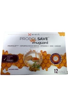 Propolsave Imuquard Propolis, Opuntia Ficus Indica, Vitamin C Ve Çinko İçerikli 12 Pastil Propolsave Imuquard Propolis, Opuntia Ficus Indica, Vitamin C Ve Çinko İçerikli 12 Pastil