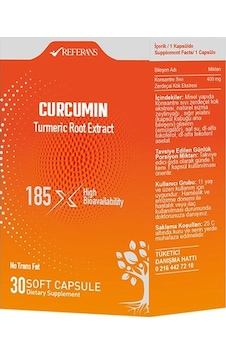 Referans Curcumin Zerdeçal 30 Kapsül Referans Curcumin Zerdeçal 30 Kapsül