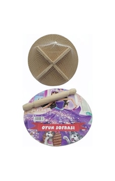 24cm Resimli Ahşap Oyun Sofrası Ekmek Tahta