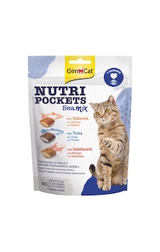 Gimcat Nutri Pockets Balık Mix & Taurine Yetişkin Kedi Ödül Maması 150 G Gimcat Nutri Pockets Balık Mix & Taurine Yetişkin Kedi Ödül Maması 150 G