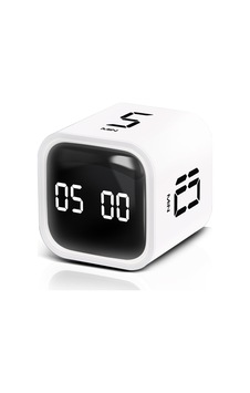 Gworke Gt-1 Pomodoro Zamanlayıcı Küp, Timer, Öğrenci Kronometresi & Ders Çalışma Saati, 5/10/30/60 + Özel Geri Sayım, Usb-c Şarjlı, Sessiz/titreşimli Alarm, Mutfak/ofis - Beyaz Sku: Zeusb0fqhzt5zs