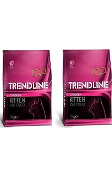 Trendline Kitten Tavuklu Yavru Kedi Maması 2 x 1 KG