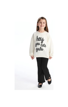 LC Waikiki Lcw Kids Ekru Bisiklet Yaka Uzun Kollu Baskılı Kız Çocuk Sweatshirt Ve Tayt 2'li Takım LC Waikiki Lcw Kids Ekru Bisiklet Yaka Uzun Kollu Baskılı Kız Çocuk Sweatshirt Ve Tayt 2'li Takım