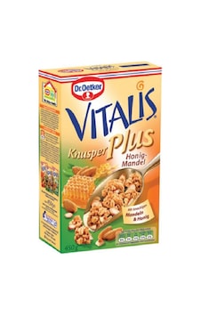 Vitalis Knusper Çıtır Bal Bademli Müsli 450 Gr