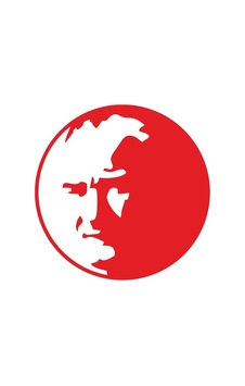 Atatürk Gazi Mustafa Kemal Ulu Önder Sticker 19cm Kırmızı Renk