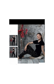 Sude Charme Kadın Milan Bisiklet Yaka Kısa Kol Pijama Takımı P300/396- 1 Adet 001 Sude Charme Kadın Milan Bisiklet Yaka Kısa Kol Pijama Takımı P300/396- 1 Adet 001