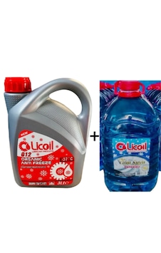 Licoil Organik G12 Kırmızı Antfriz -37c 3 Lt + Oto Cam Suyu 5 Lt Licoil Organik G12 Kırmızı Antfriz -37c 3 Lt + Oto Cam Suyu 5 Lt