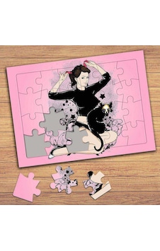 Genç Kız Ve Kedicik Çocuklara Özel Puzzle Yapboz Tablo-77183 Genç Kız Ve Kedicik Çocuklara Özel Puzzle Yapboz Tablo-77183