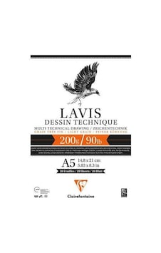 Clairefontaine Dessin Technıque Lavis 200 GR 20 YP A5 Clairefontaine Dessin Technıque Lavis 200 GR 20 YP A5