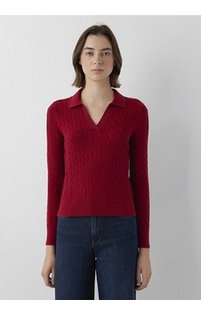 Mavi Polo Yaka Triko Rhythmic Red Kırmızı Mavi Polo Yaka Triko Rhythmic Red Kırmızı