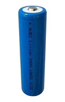 Avec 18650 3.7 V 2400ma Li-ion Şarj Edilebilir Pil