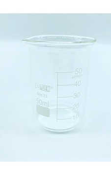 Cam Beher Dereceli Borosilikat 50 ML 1 Adet Cam Beher Dereceli Borosilikat 50 ML 1 Adet