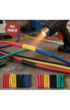 164 Parça Isı İle Daralan Makaron Seti Elektrik Kablo İzolasyon & Amp Koruma Kılıfı, Renkli Sh 164 Parça Isı İle Daralan Makaron Seti Elektrik Kablo İzolasyon & Amp Koruma Kılıfı, Renkli Sh