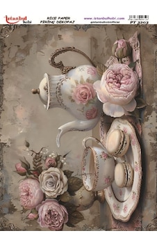 Pirinç Dekopaj Kağıdı 30x42cm Pt-3203 Pirinç Dekopaj Kağıdı 30x42cm Pt-3203