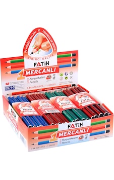 Fatih 12010 Mercanlı Kurşun Kalem 144 Adet Karışık/çok Renkli