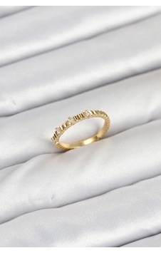Pirinç Gold Renk Lazer Kesim Kadın Yüzük Diğer Pirinç Gold Renk Lazer Kesim Kadın Yüzük Diğer