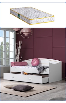 Yavrulu Karyola, Akasya Yavrulu Yatak +1 Adet Comfort Yatak Beyaz-90 X 200 Yavrulu Karyola, Akasya Yavrulu Yatak +1 Adet Comfort Yatak Beyaz-90 X 200