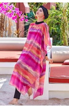 Adasea Mayo Üzerine Tek Pareo Kaftan Trıana 6100 Fuşya Fuşya Adasea Mayo Üzerine Tek Pareo Kaftan Trıana 6100 Fuşya Fuşya