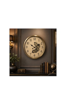 Sleep Nova Imperial Gear Gold Dekoratif Metal Çarklı Duvar Saati Büyük Boy Altın Sleep Nova Imperial Gear Gold Dekoratif Metal Çarklı Duvar Saati Büyük Boy Altın