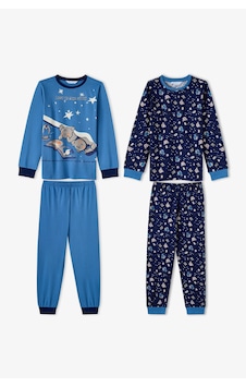 Penti Erkek Çocuk Mavi Story Friends Pamuklu Uzun Kollu 2li Pijama Takımı Penti Erkek Çocuk Mavi Story Friends Pamuklu Uzun Kollu 2li Pijama Takımı