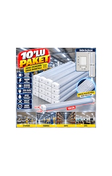 10 Lu Paket Kristal Desenli Beyaz 120 Cm Led Armatür Beyaz - 939567966 Beyaz 10 Lu Paket Kristal Desenli Beyaz 120 Cm Led Armatür Beyaz - 939567966 Beyaz