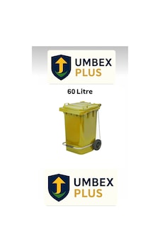 Umbex Plastik Pedallı Çöp Konteyneri 60 Litre Plastik Konteyner - A Isıya Karşı Dayanıklı Malzeme Sarı Umbex Plastik Pedallı Çöp Konteyneri 60 Litre Plastik Konteyner - A Isıya Karşı Dayanıklı Malzeme Sarı