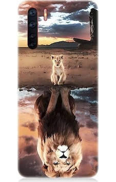 Oppo Reno 3 Uyumlu Silikon Kılıf Yavru Aslan Ve Yansıması Oppo Reno 3 Uyumlu Silikon Kılıf Yavru Aslan Ve Yansıması