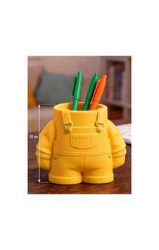 Tulum Tasarımlı Kalemlik 10 Cm 3d Baskı Dekoratif Masaüstü Kalem Organizeri Sarı Tulum Tasarımlı Kalemlik 10 Cm 3d Baskı Dekoratif Masaüstü Kalem Organizeri Sarı